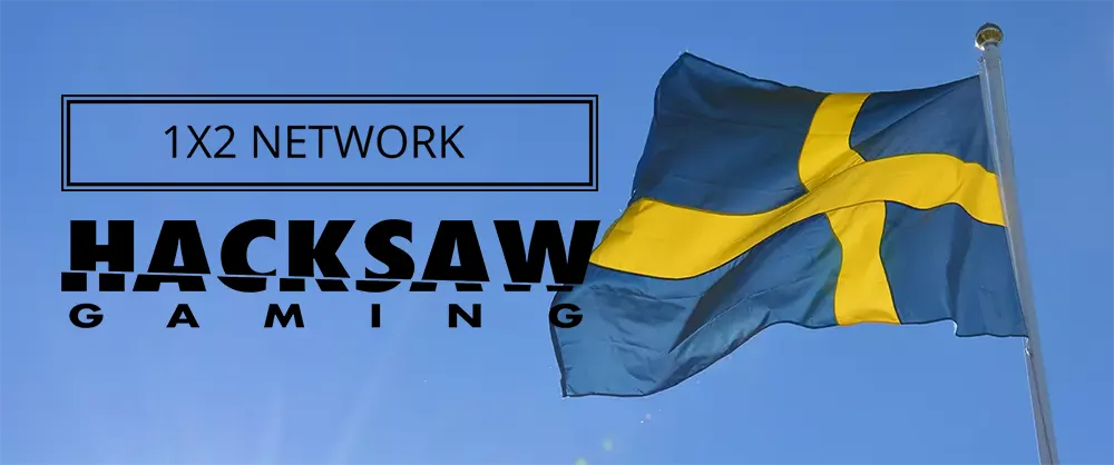 1x2 네트워크와 핵소 게이밍, 스웨덴에서 B2B 게임 라이선스 획득